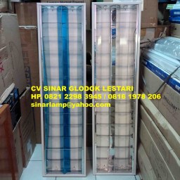 Lampu RM 2x36 Watt Stainless Mirror Lampu RM 2x36 Watt Stainless Mirror